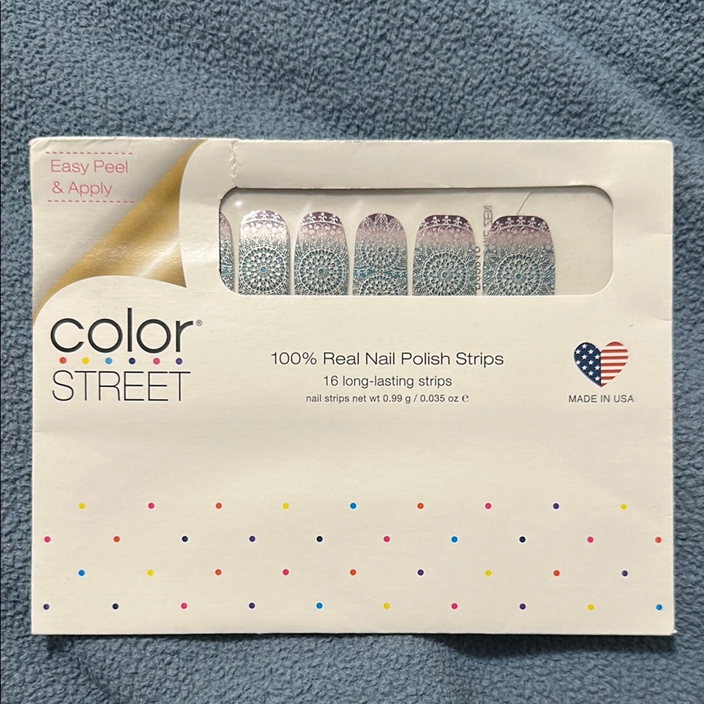 Color Street Purple and Blue Press-On Nails